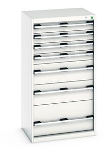 Bott Drawer Cabinets 525 Depth with 650mm wide full extension drawers Bott Cubio 7 Drawer Cabinet 650W x 525D x 1200mmH